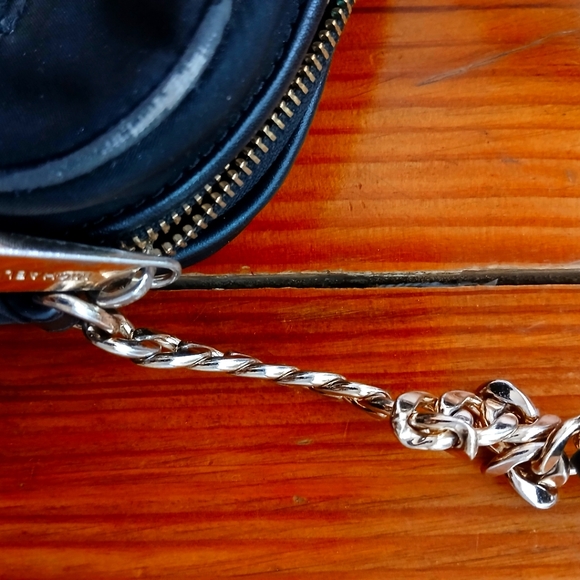 Michael Kors Polly Black Bag Gold Hardware Shoulder Bag Zip Festival Crossbody - Picture 10 of 13